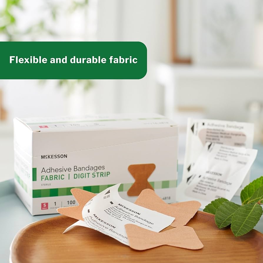 その他 shop Amazon.com: McKesson Adhesive Bandages, Sterile Fabric Digit